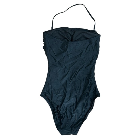 J Crew Re Imagined One Piece Black Swim Suit Sz 0 - Picture 2 of 6
